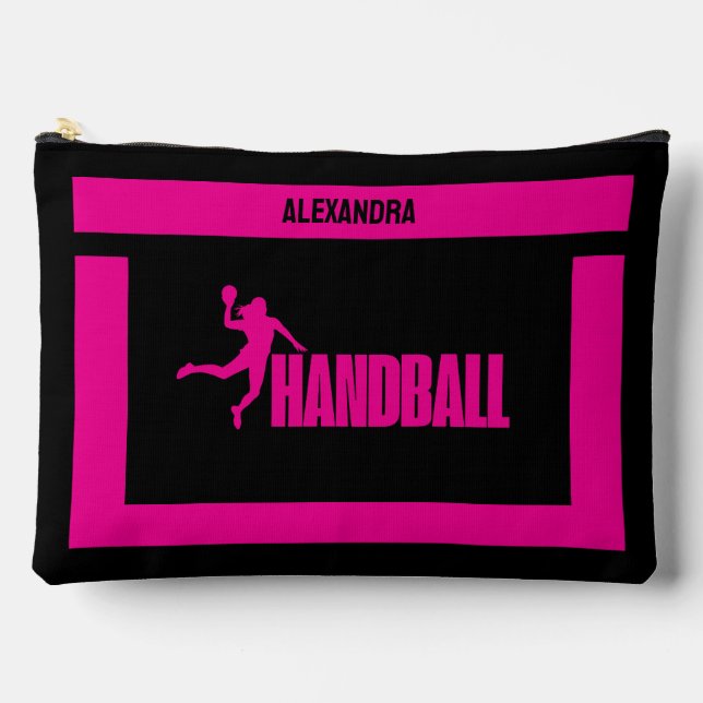 Bolsito Accesorio Grande Regalo de cumpleaños de balonmano, Chica de jugado (Anverso)