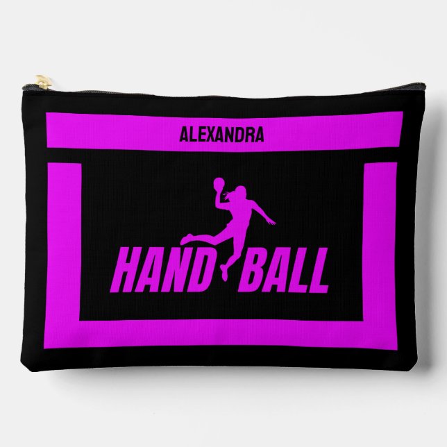 Bolsito Accesorio Grande Regalo de cumpleaños de balonmano, Chica de jugado (Anverso)