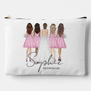 Bolsito Accesorio Grande Regalo Personalizado de Dama de Honor con Nombre