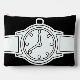 Bolsito Accesorio Grande Reloj de pulsera negro