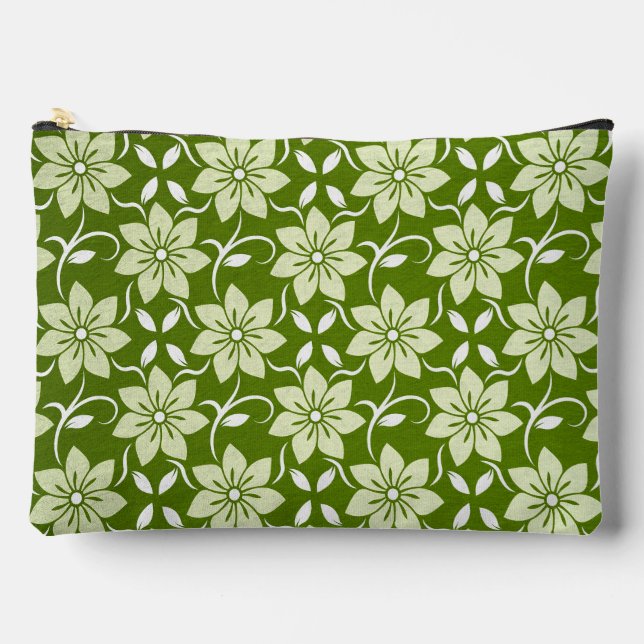 Bolsito Accesorio Grande Repetición de Flor de Olivo (Anverso)