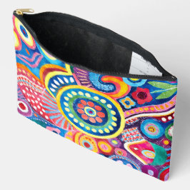 Bolsito Accesorio Grande Resumen hippie colorido de bonito