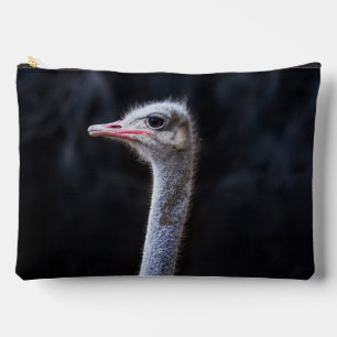 Bolsito Accesorio Grande retrato de avestruz