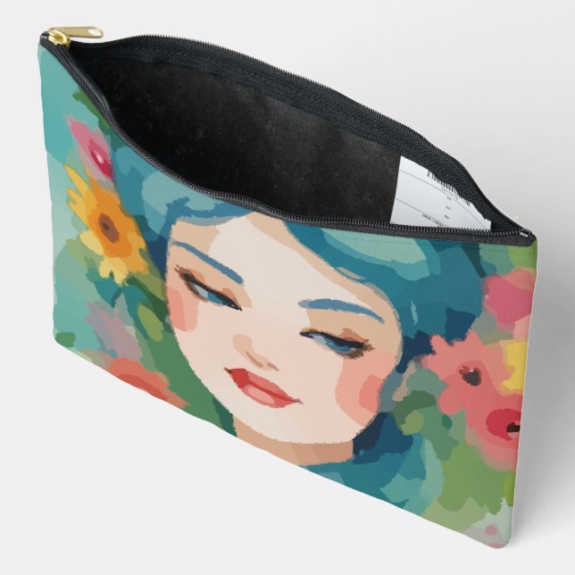 Bolsito Accesorio Grande Retrato Floral Daydream (Abierto)