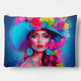 Bolsito Accesorio Grande Retrato floral de Neon Fantasy