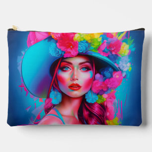 Bolsito Accesorio Grande Retrato floral de Neon Fantasy