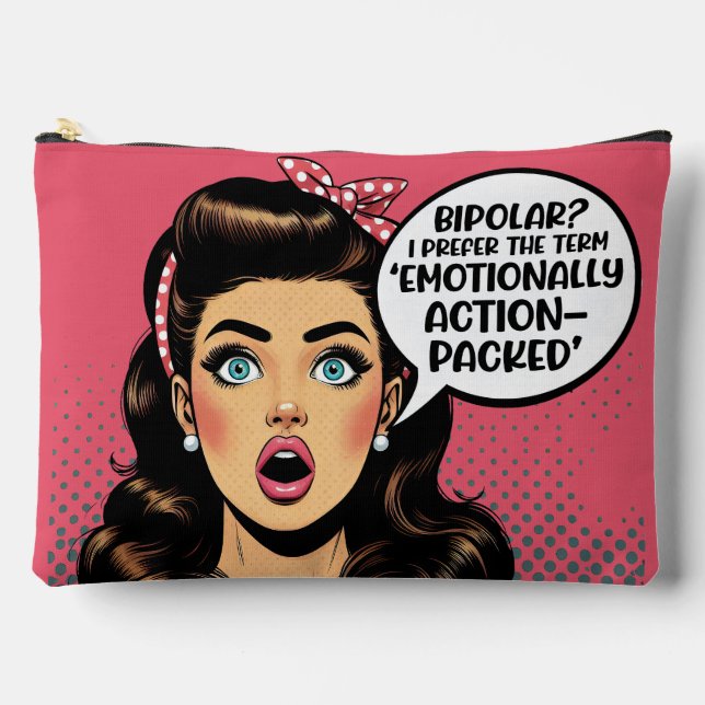 Bolsito Accesorio Grande Retro Pinup_ Action Packed (Anverso)