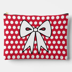 Bolsito Accesorio Grande Retro Red Polka Dot Cosmetics Bag Regalo