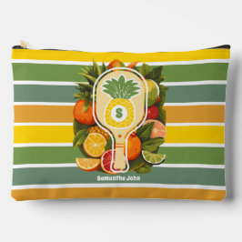 Bolsito Accesorio Grande Retro Tropical Pineapple Pickleball Brillante Duch