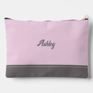 Bolsito Accesorio Grande Rojizo personalizado gris rosa personalizado elega