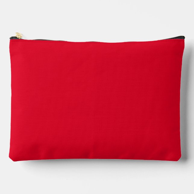 Bolsito Accesorio Grande Rojo Cadmio Color Sólido (Anverso)