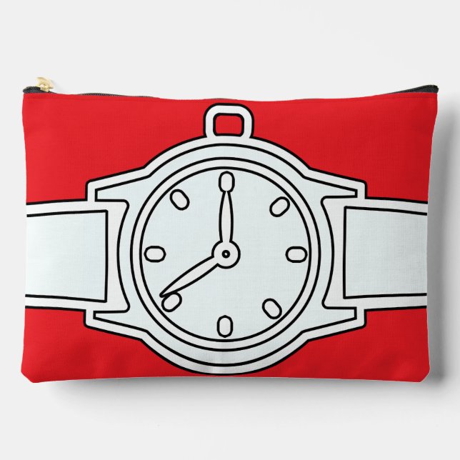 Bolsito Accesorio Grande Rojo reloj de pulsera (Anverso)