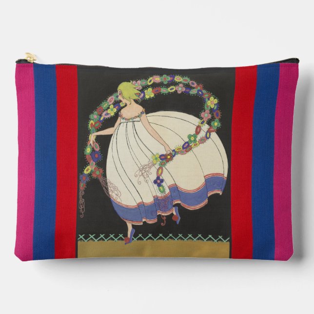 Bolsito Accesorio Grande Ropa De Hadas Con Flores (Anverso)