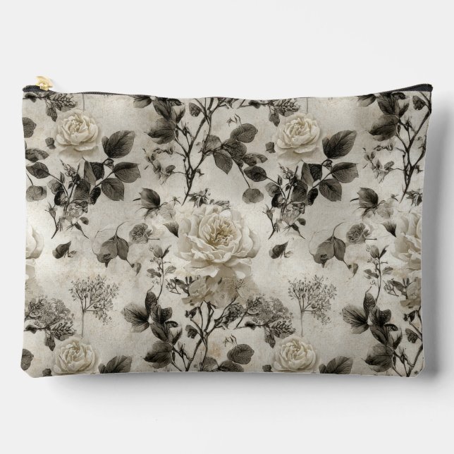 Bolsito Accesorio Grande Rosa Gris Clásica (Anverso)