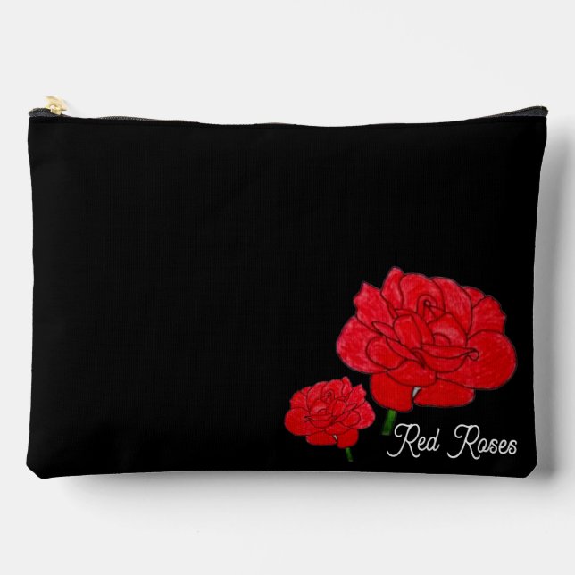 Bolsito Accesorio Grande Rosa Roja grande (Anverso)