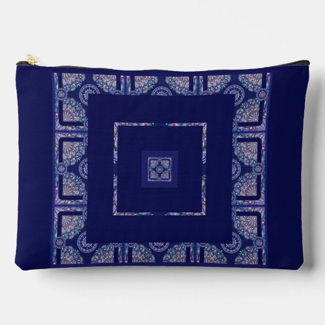 Bolsito Accesorio Grande Rosario azul (Anverso)