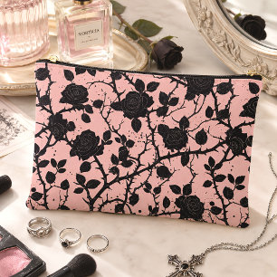 Bolsito Accesorio Grande Rosas góticas del cementerio Pink & Black