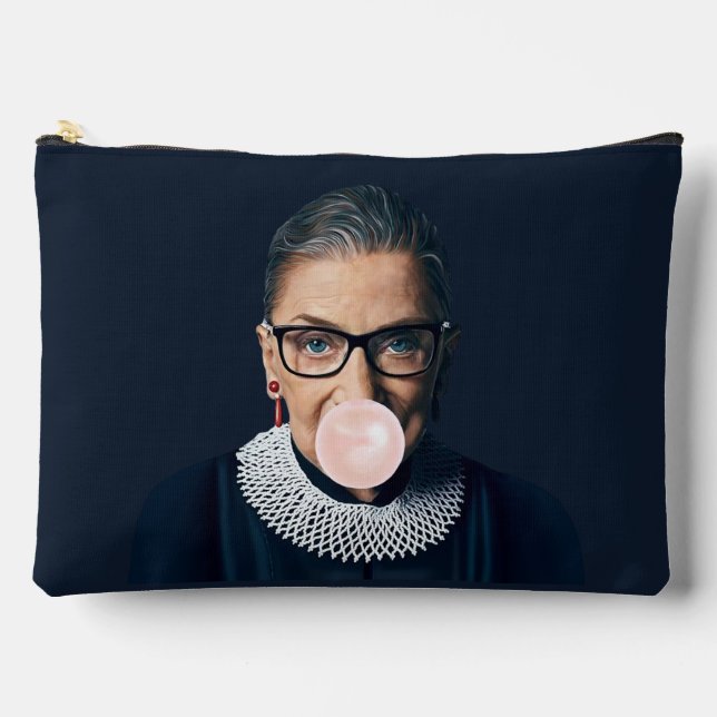 Bolsito Accesorio Grande Ruth Bader Ginsburg luce chicle rosa (Anverso)