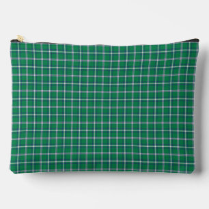 Bolsito Accesorio Grande Salem Verde y Cuadro Blanco