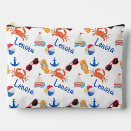 Bolsito Accesorio Grande Sandals and Sunglasses Summer Name Accessory Pouch