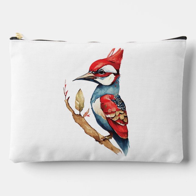Bolsito Accesorio Grande Scarlet Escudo Woodpecker (Anverso)