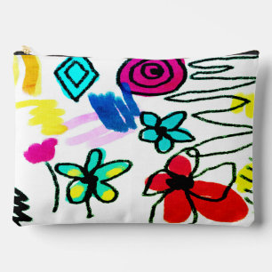 Bolsito Accesorio Grande Scribbles Resumen arte digital