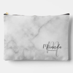 Bolsito Accesorio Grande Script Personalizado Bridesmaid Monograma Nombre