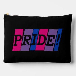 Bolsito Accesorio Grande señal de texto de orgullo bisexual