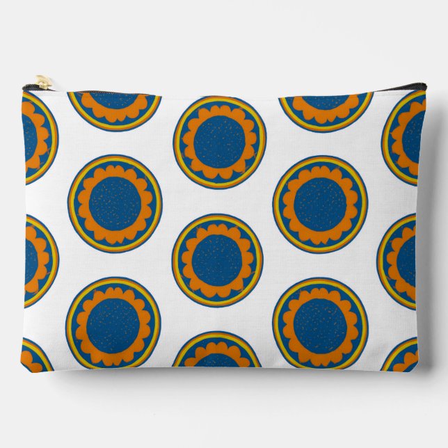 Bolsito Accesorio Grande  Shweshwe africano  (Anverso)