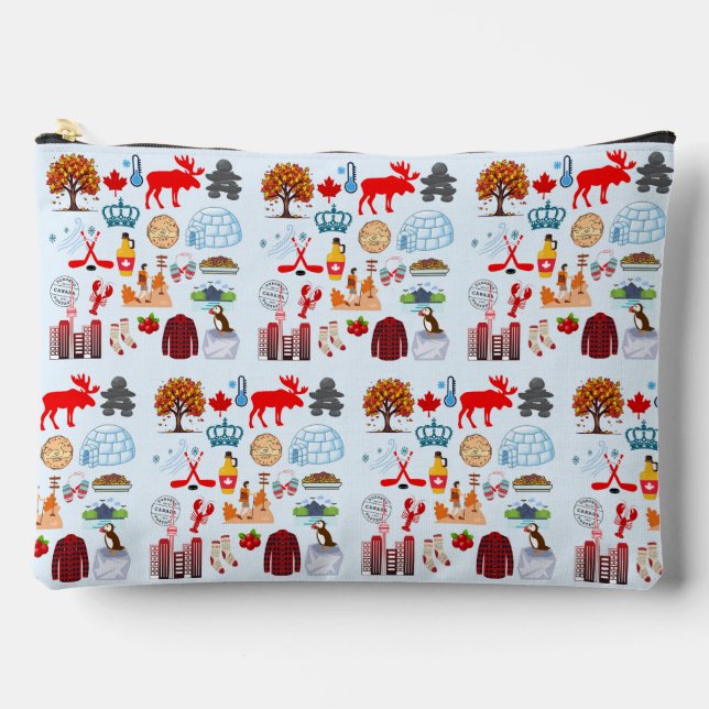 Bolsito Accesorio Grande Símbolos de Canadá (Anverso)