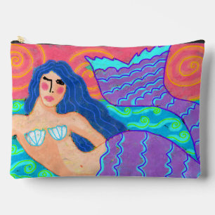 Bolsito Accesorio Grande Sirena de arte abstracta original