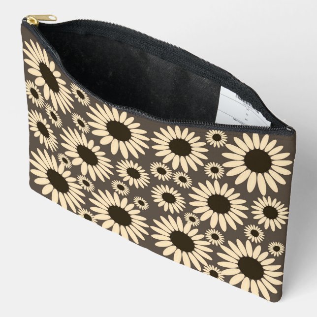 Bolsito Accesorio Grande  Soft Empress Florals Brown Empress (Abierto)