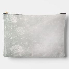 Bolsito Accesorio Grande Soft sage and frosted white florals