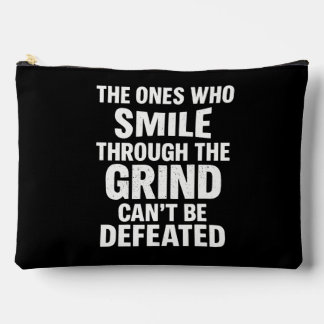 Bolsito Accesorio Grande Sonrisa motiva gimnasia cita con texto blanco