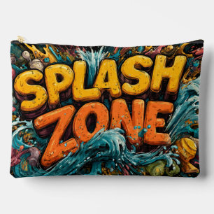 Bolsito Accesorio Grande "Splash Zone" Arte gráfico vibrante y lúdico