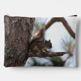 Bolsito Accesorio Grande Squirrel in a Pine Tree