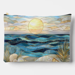 Bolsito Accesorio Grande Stained Glass Ocean Sunset Accessory Pouch