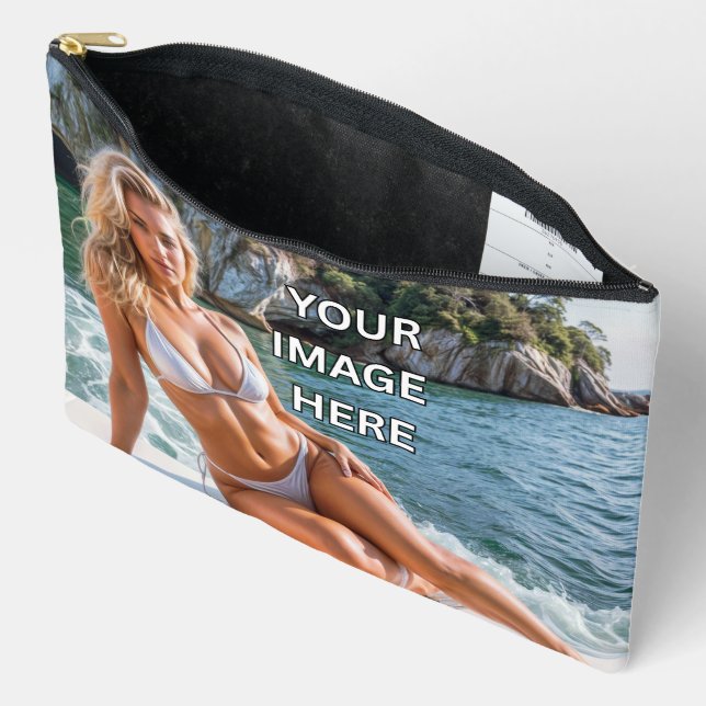 Bolsito Accesorio Grande STASH! 👜 Custom Pouch – Add Image or Text (Abierto)