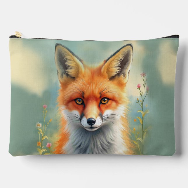 Bolsito Accesorio Grande Striking Eyes of a Cunning Red Fox   (Anverso)
