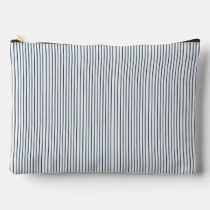 Bolsito Accesorio Grande Stripes Modern Indigo Minimalist Elegance
