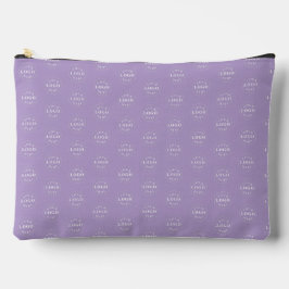 Bolsito Accesorio Grande Stylish Logo Print Organizer Pale Purple