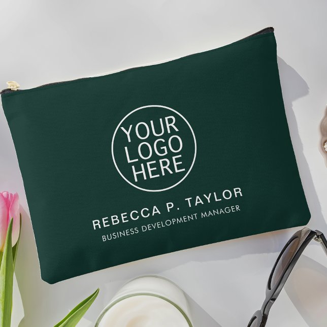 Bolsito Accesorio Grande Su Personalizado de Empleados Empresariales con Lo (Your Business Logo Personalized Corporate Accessory Pouch Giveaway)