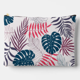 Bolsito Accesorio Grande Summer palm layout rainforest leaf motif beach