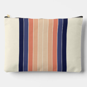 Bolsito Accesorio Grande "Surfboard" Retro Blue y Peach Stried