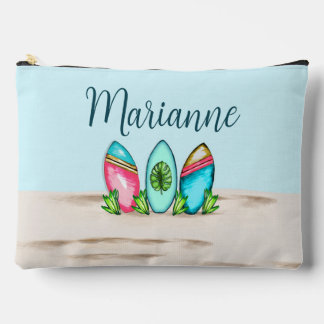 Bolsito Accesorio Grande Surfboard retro, rosa,