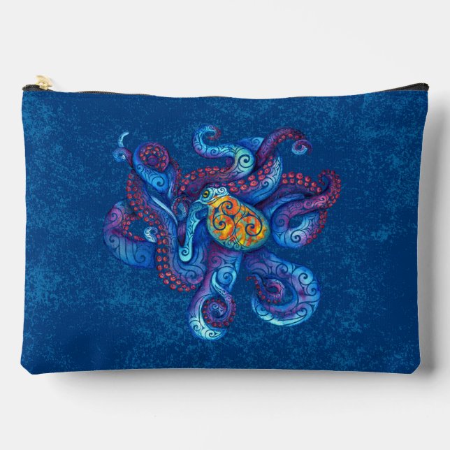 Bolsito Accesorio Grande Swirly Octopus (Anverso)