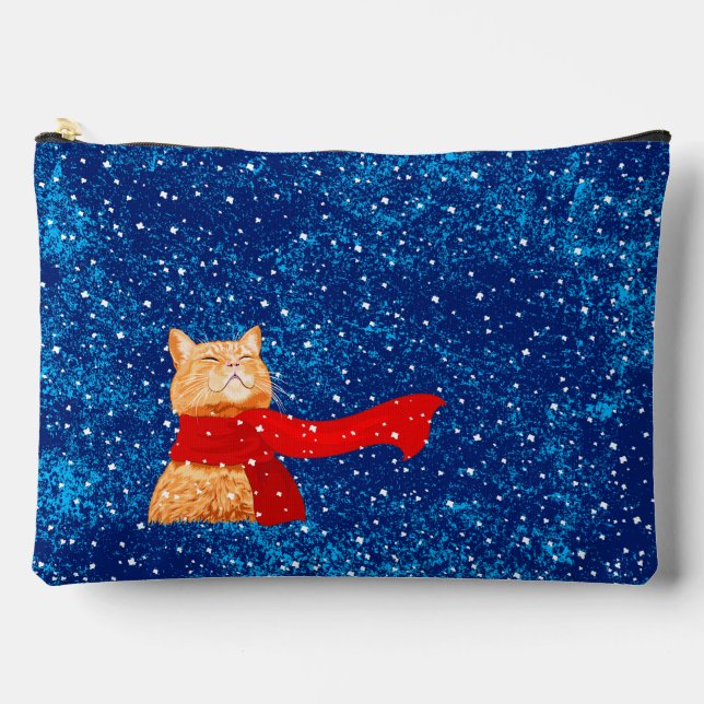 Bolsito Accesorio Grande Tabby ama Nieve (Anverso)