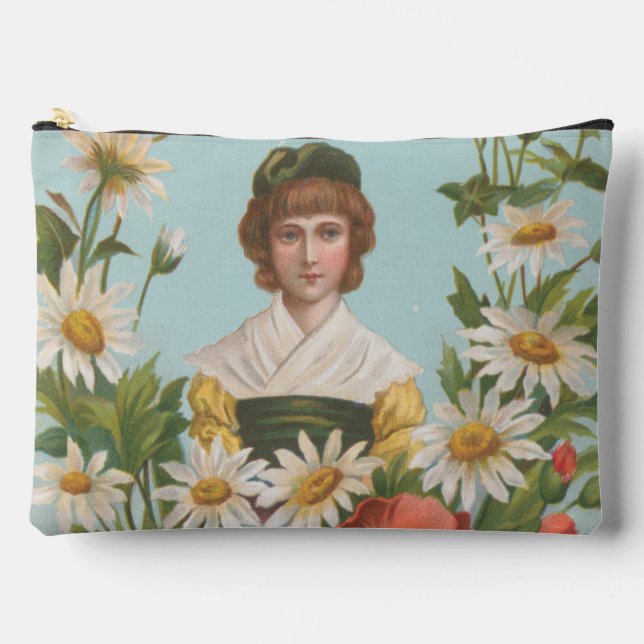 Bolsito Accesorio Grande Tarjeta de San Valentín alemana retro kitsch, 1884 (Anverso)