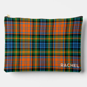 Bolsito Accesorio Grande Tartan Clan Murray Plaid Blue Naranja Green Person