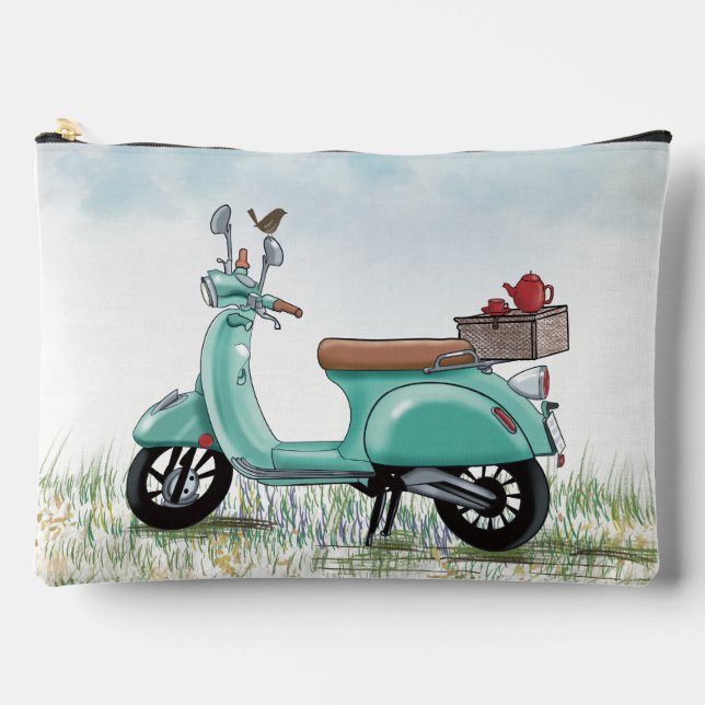 Bolsito Accesorio Grande Teal Scooter Large Bag (Anverso)